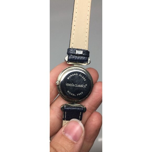 Murano Glass Venezia Classica Nickle Free Wristwatch- about 8 1/4 inches long - Picture 6 of 7